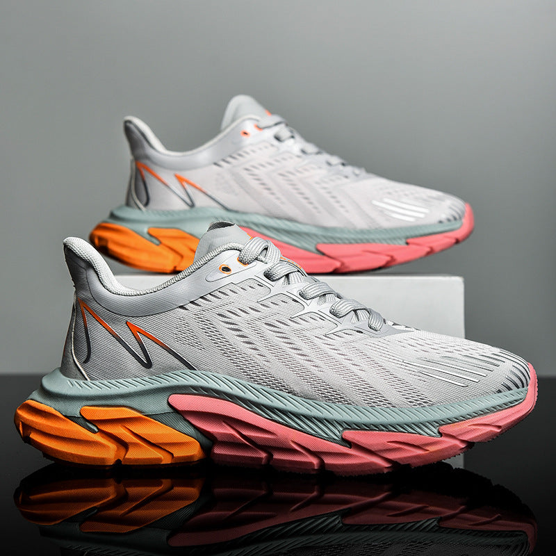 Men's Sports Shoes Sneakers New Shock Absorption Air Cushion Ultra Light Breathable Men Casual Running Shoes Big Size 39-46 - Acquisti Online