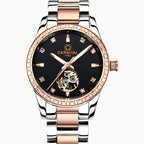CARNIVAL Casual Ladies Automatic Mechanical Watches Luminous Waterproof Stainless Steel Strap Diamond Watch