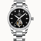 CARNIVAL Casual Ladies Automatic Mechanical Watches Luminous Waterproof Stainless Steel Strap Diamond Watch