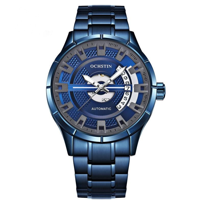 Ochstin Men's Classic Fashion Watch Automatic Mechanical Movement Waterproof Steel Band Man Watch - Acquisti Online