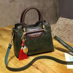 Pure Leather Women'S New Fashion Versatile Kelly Bag Soft Leather One Shoulder Straddle Portable Bag
