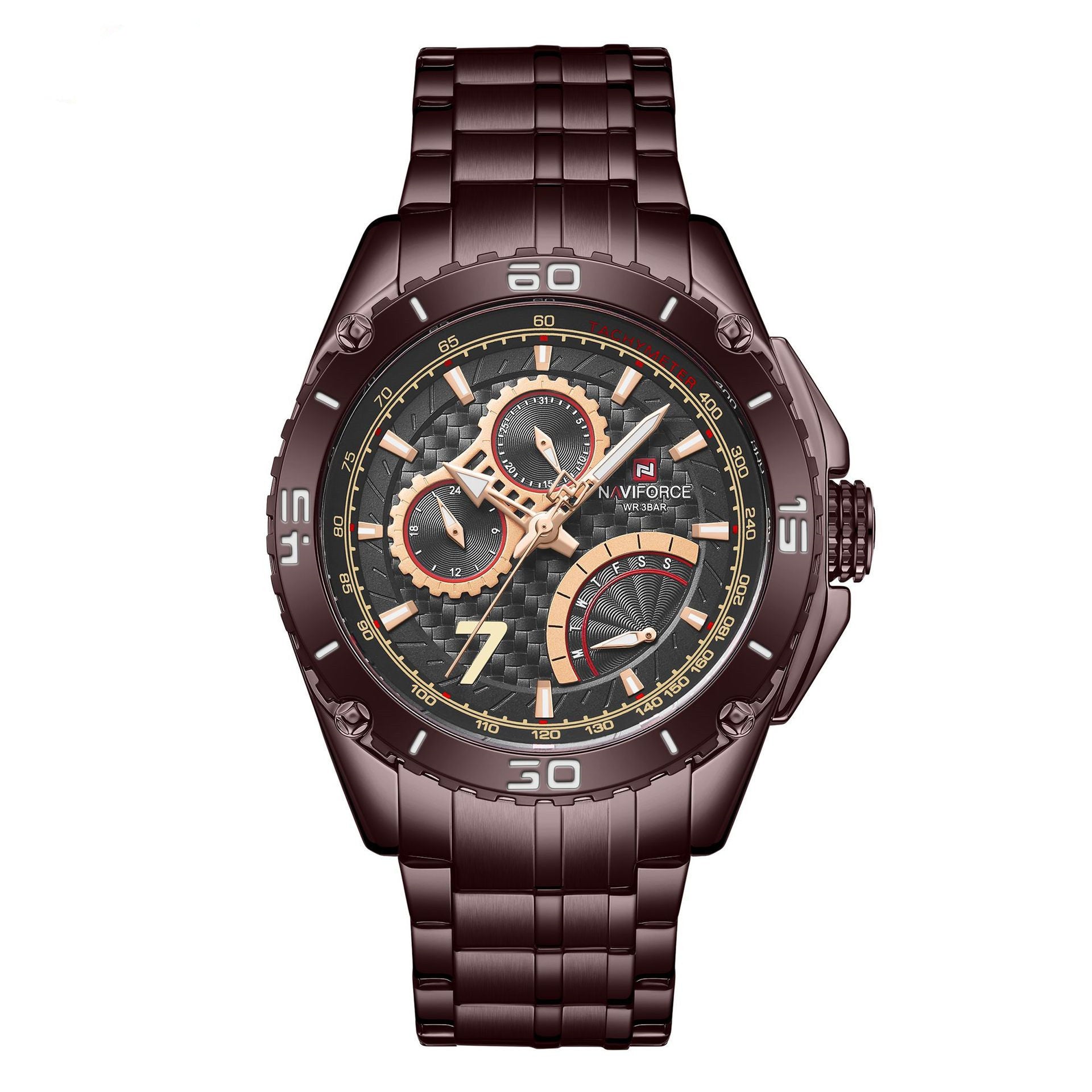 Lingxiang 9183 Quartz Steel Band Watch Six-Hand Calendar Men'S Watch Sports Casual Watch