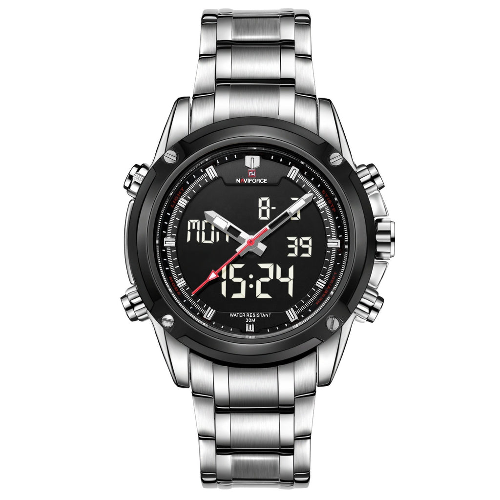 Waterdicht casual herenhorloge met stalen band