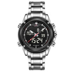 Waterdicht casual herenhorloge met stalen band