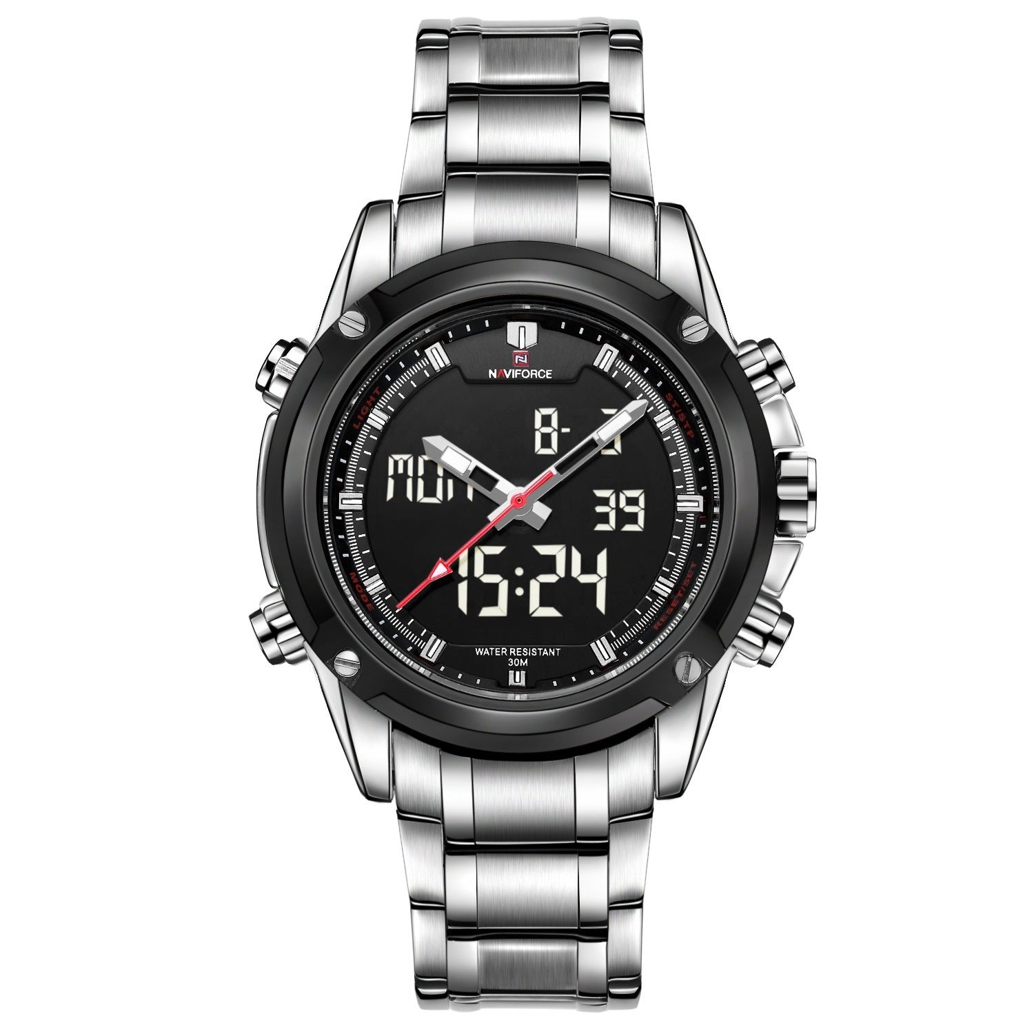 Waterdicht casual herenhorloge met stalen band