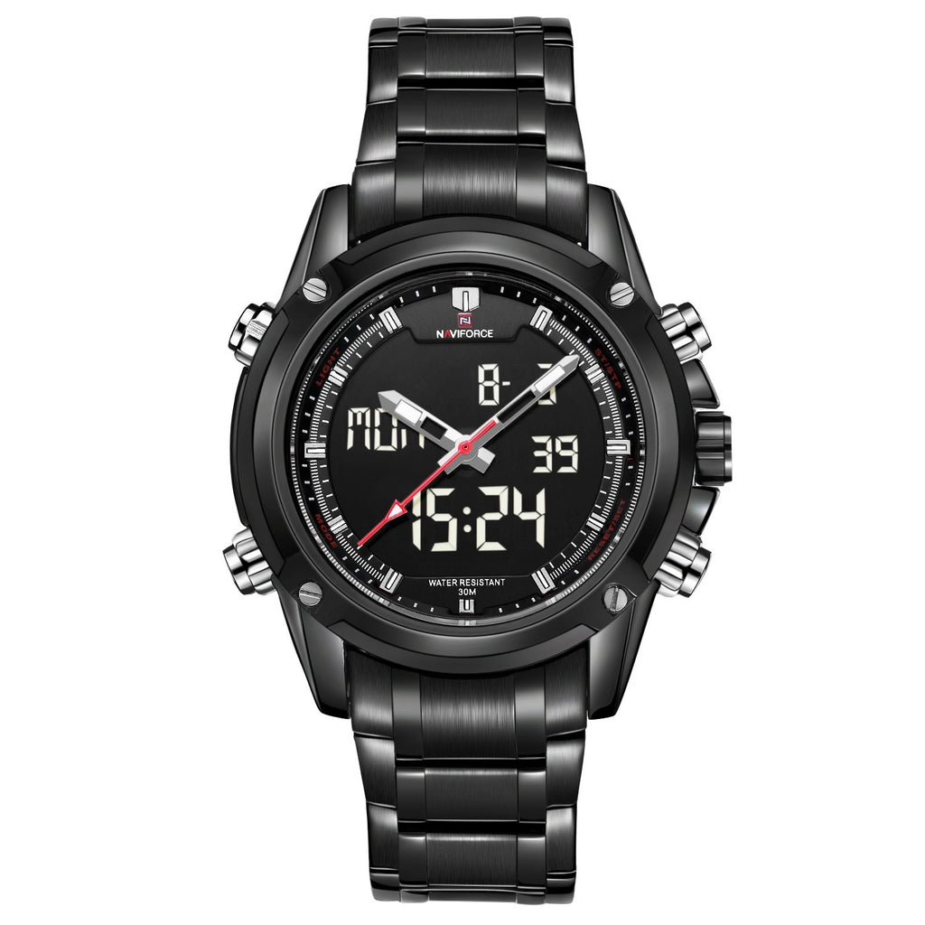 Waterdicht casual herenhorloge met stalen band