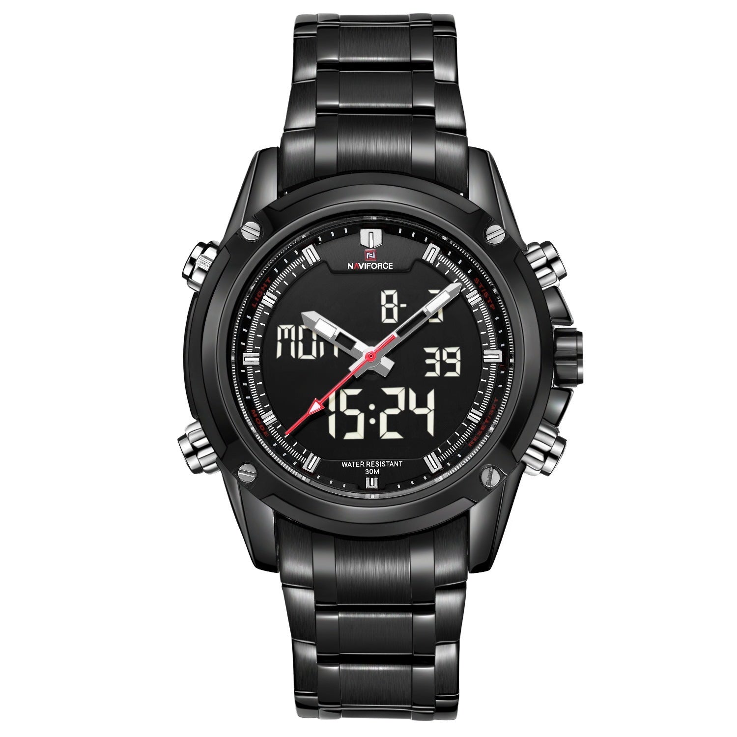Waterdicht casual herenhorloge met stalen band
