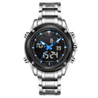 Waterdicht casual herenhorloge met stalen band