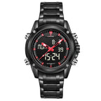 Waterdicht casual herenhorloge met stalen band