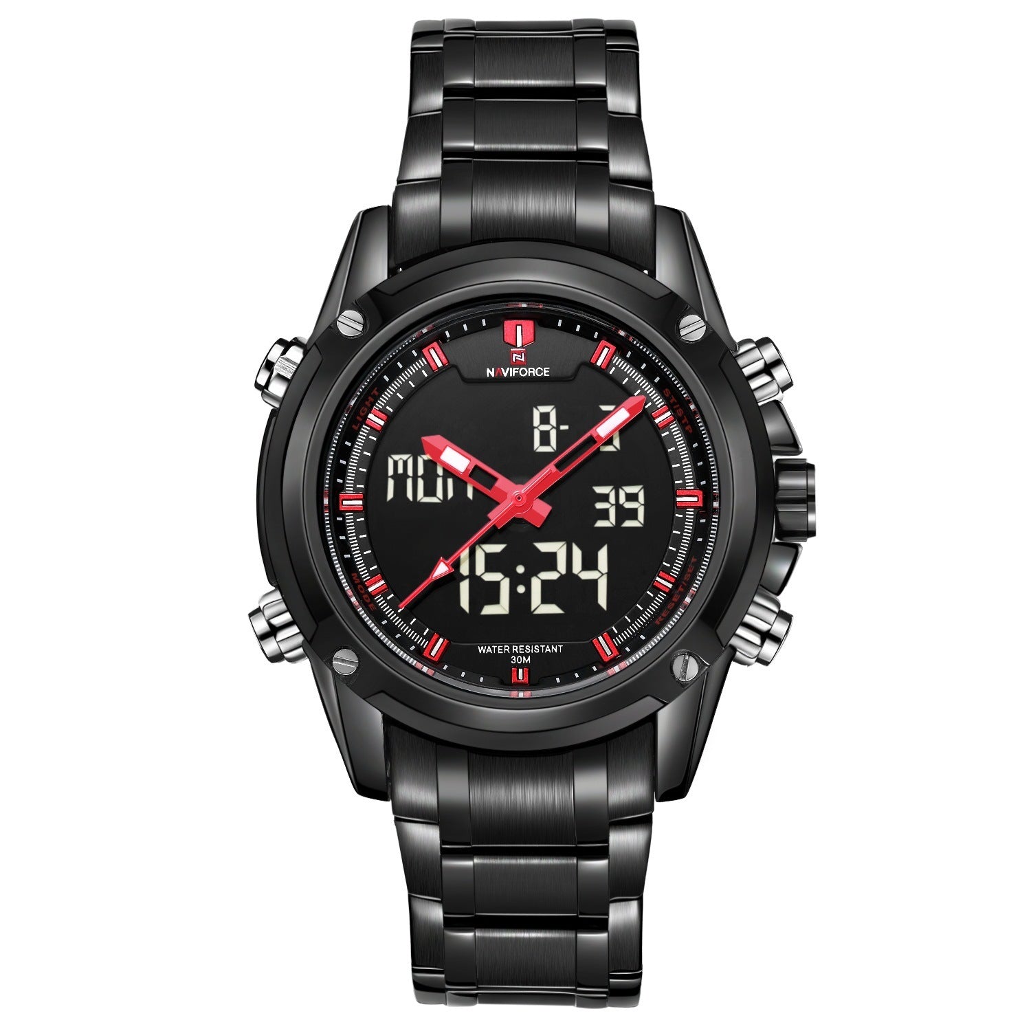 Waterdicht casual herenhorloge met stalen band