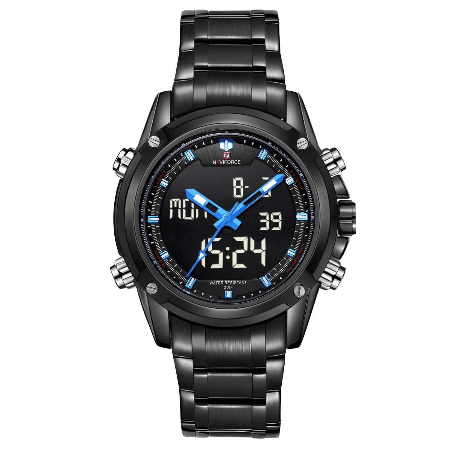 Waterdicht casual herenhorloge met stalen band