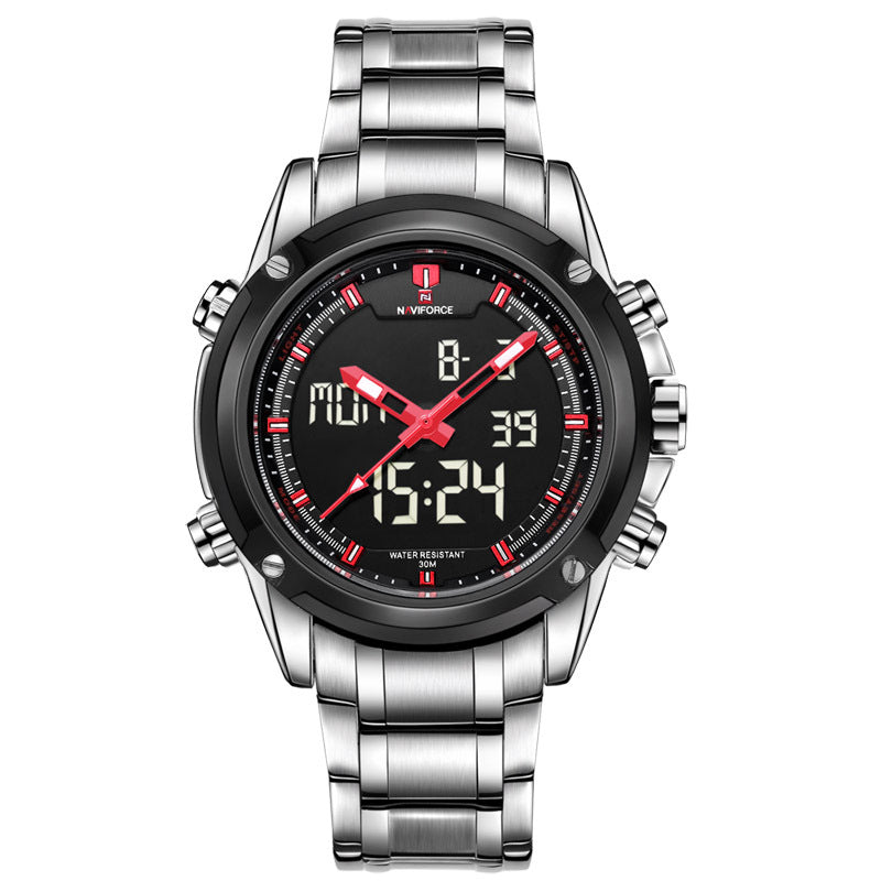 Waterdicht casual herenhorloge met stalen band