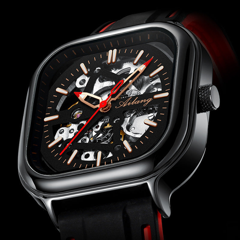 AILANG Men's Fashionable Watch Automatic Mechanical Movement Watch Mesh Band Waterproof Man Watch - Acquisti Online