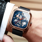 AILANG Men's Fashionable Watch Automatic Mechanical Movement Watch Mesh Band Waterproof Man Watch - Acquisti Online