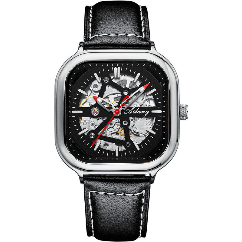 AILANG Men's Fashionable Watch Automatic Mechanical Movement Watch Mesh Band Waterproof Man Watch - Acquisti Online