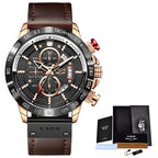New Men's Quartz Watch Multifunction Chronograph Men's Waterproof Watch