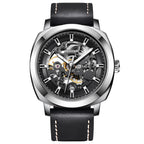 Orologio da uomo automatico alla moda, orologio meccanico traforato, impermeabile