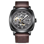 Orologio da uomo automatico alla moda, orologio meccanico traforato, impermeabile