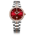 OLENSE Orologio al quarzo di lusso da donna, orologio al quarzo in acciaio inossidabile, orologio al quarzo da donna con strass, impermeabile