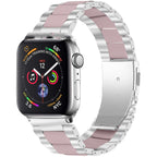 Smart iwatch Multi Function Metal Stainless Steel Resin Three Beads I Watch Steel Band Smart WatchFor Apple