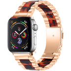 Smart iwatch Multi Function Metal Stainless Steel Resin Three Beads I Watch Steel Band Smart WatchFor Apple