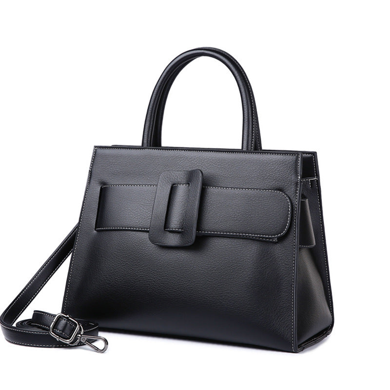 Dames handtas modieuze grote capaciteit zwarte dames tas schoudertas vierkante doos vorm dames crossbody tas