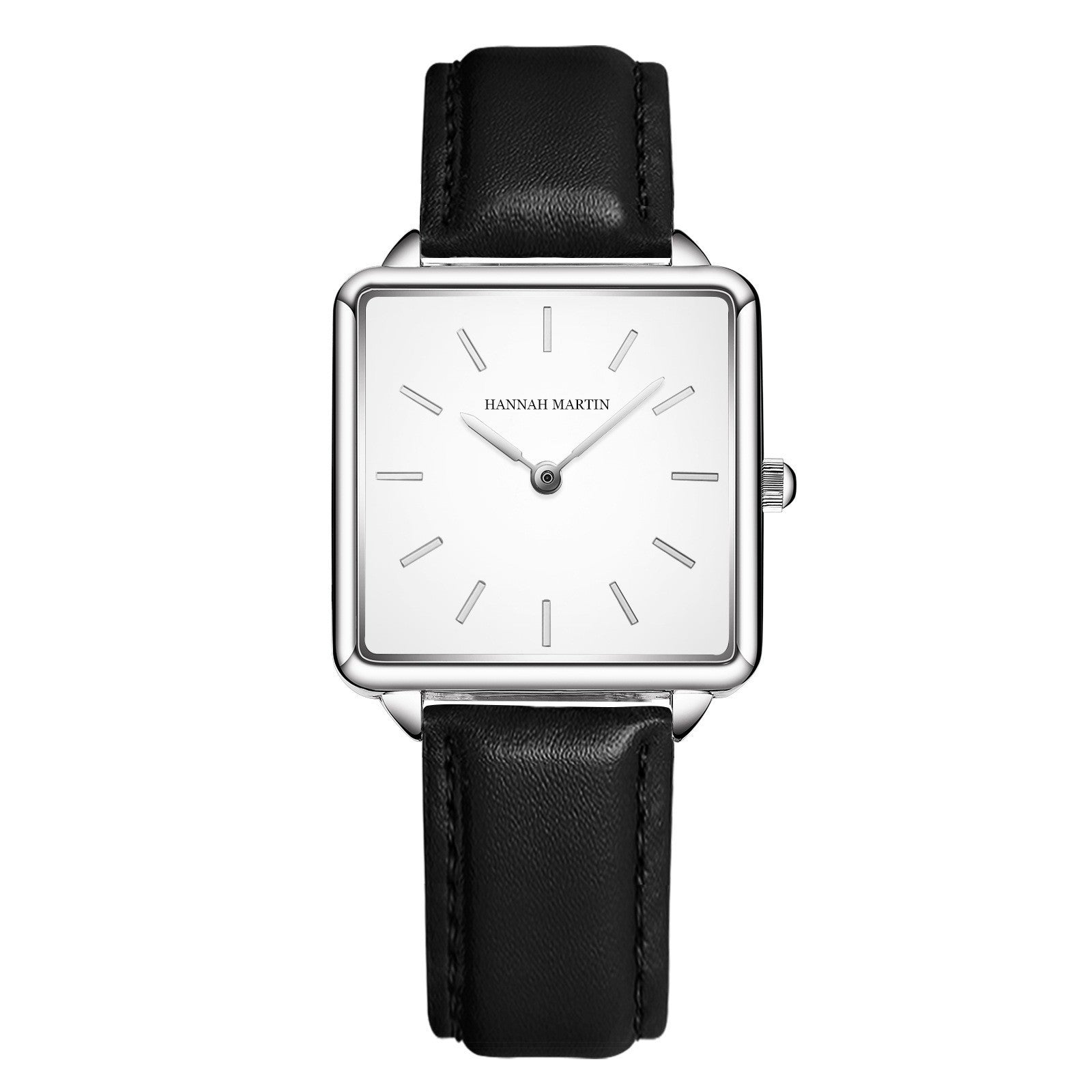 Hannah Martin Dameshorloge Japans Uurwerk Armband Eenvoudig Mode Dameshorloge Roségoud Stalen Mesh Vierkante Wijzerplaat Dameshorloge
