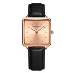 Hannah Martin Women's Watch Japan Movement Bracelet Simple Fashion Ladies Watch Rose Gold Steel Mesh Square Dial Women Watch