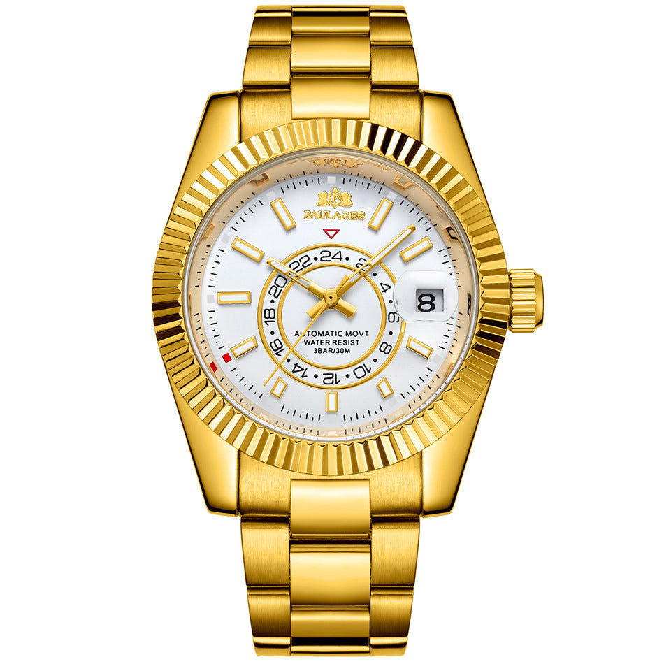 Orologio meccanico automatico luminoso da uomo