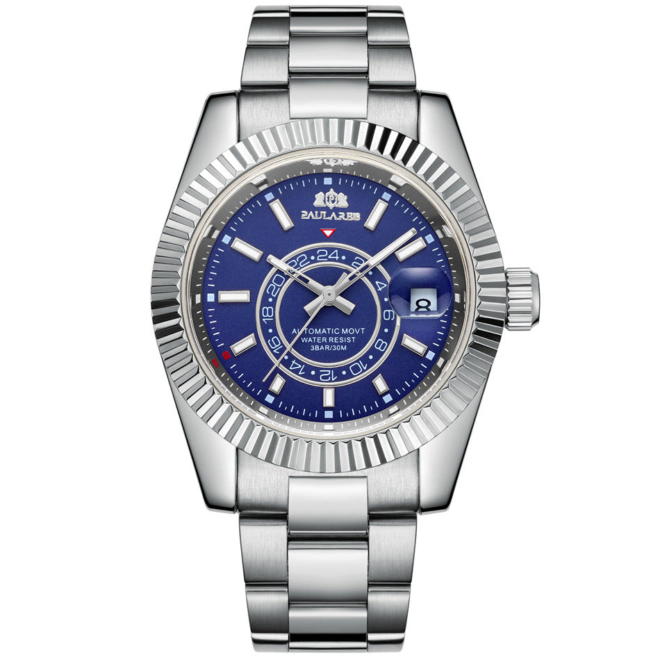 Orologio meccanico automatico luminoso da uomo