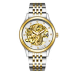 Orologio meccanico Jinlong impermeabile e luminoso da uomo, modello Burst