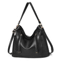 Grote handtas voor dames, originele leren schoudertas met meerdere zakken, modieuze zachte crossbodytas voor dames