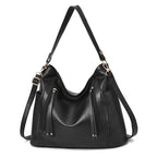 Women's Large Capacity Handbag Original Leather Multi Pocket Shoulder Bag Fashionable Soft Women Crossbody Bag