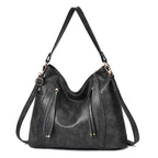 Women's Large Capacity Handbag Original Leather Multi Pocket Shoulder Bag Fashionable Soft Women Crossbody Bag