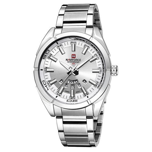 Stalen band herenhorloge zakelijke band kalender week horloge