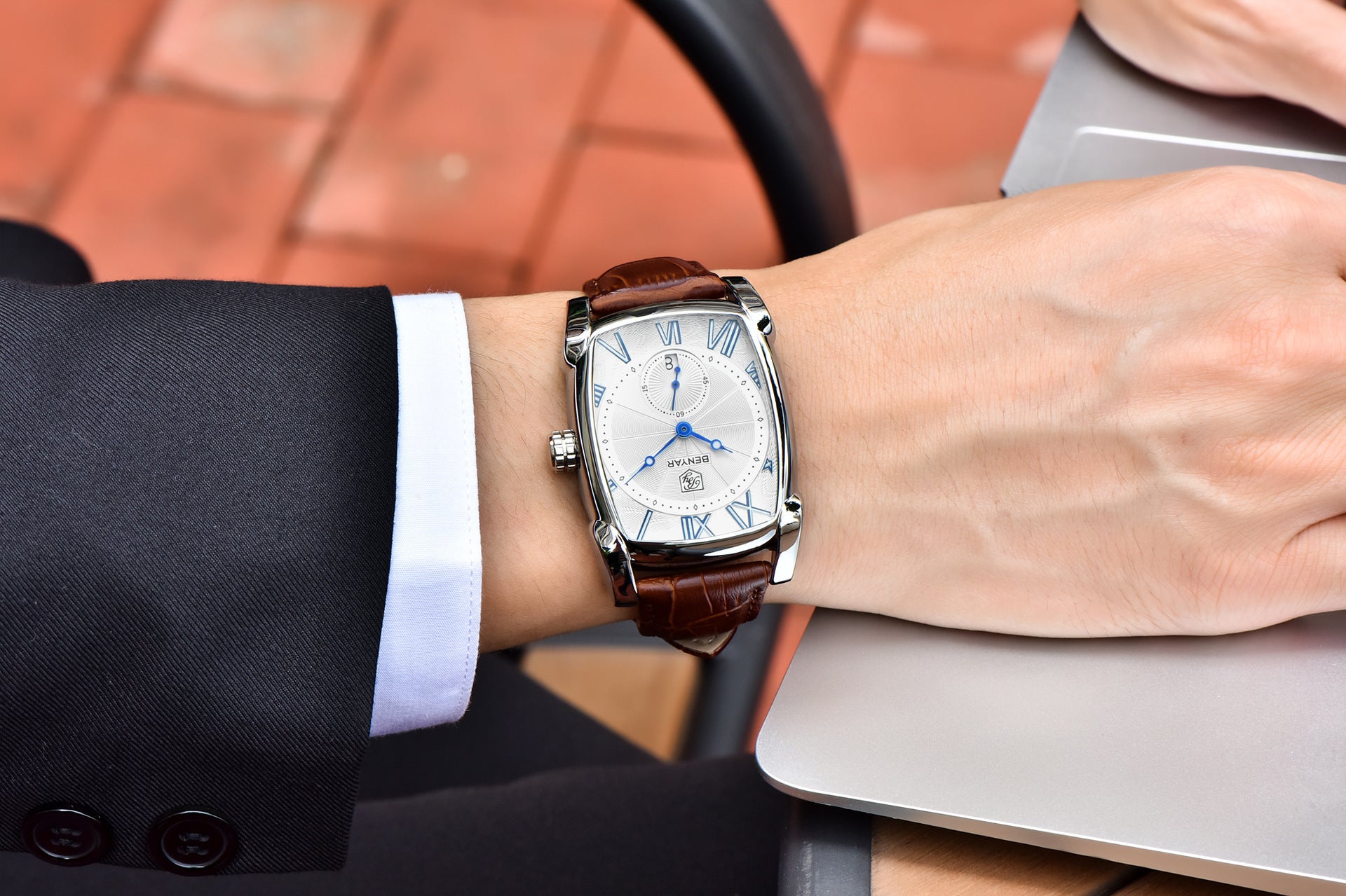 Orologio da uomo 5114M con cinturino in pelle