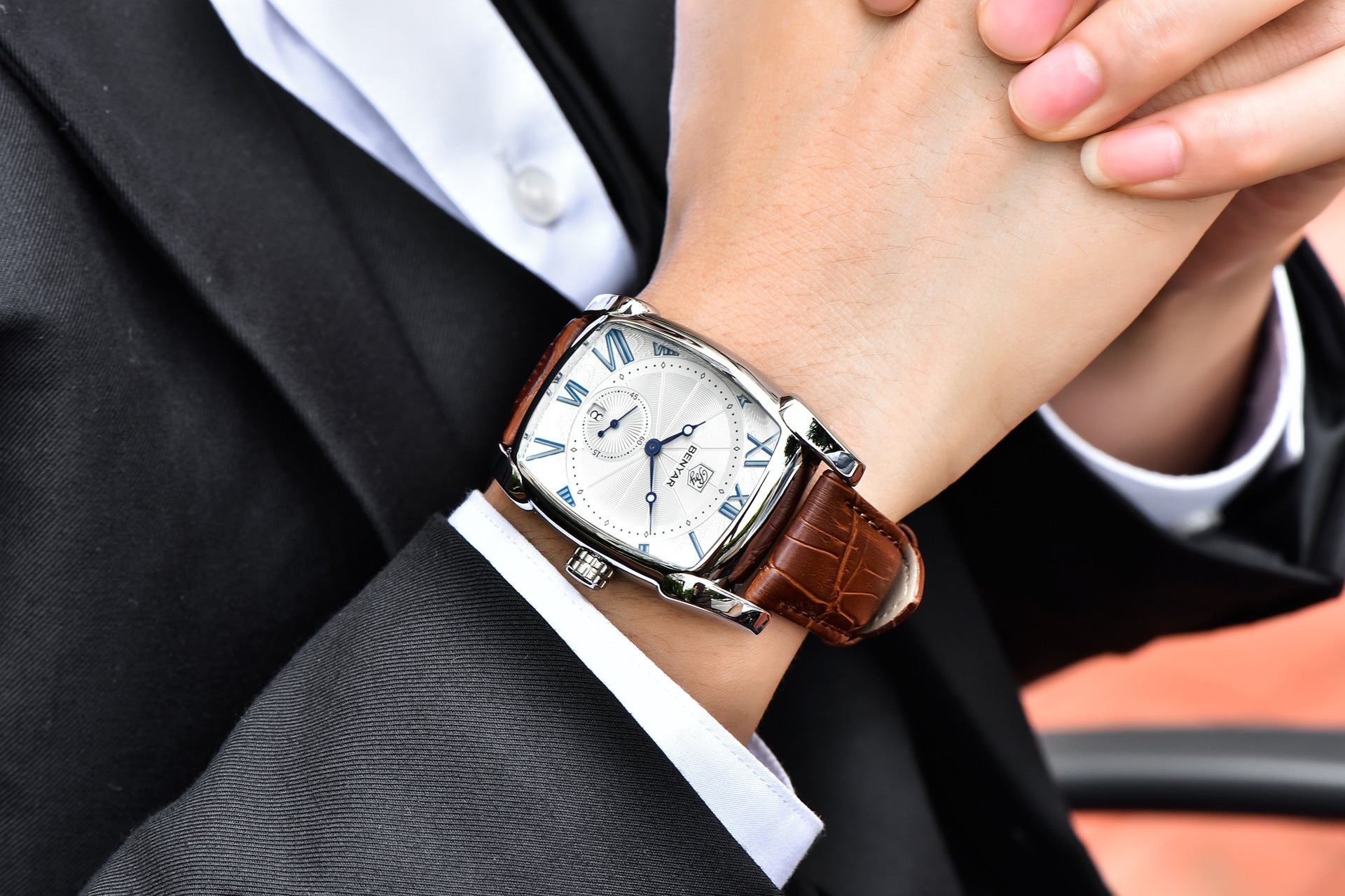 Orologio da uomo 5114M con cinturino in pelle