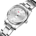 ARLANCH Orologio da polso da donna di lusso in acciaio inossidabile con quadrante piccolo al quarzo e strass.