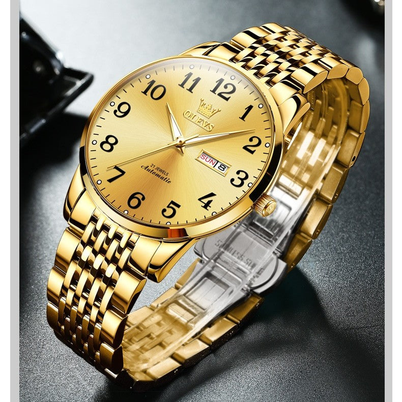 OLEVS Luxury Brand Men Automatic Mechanical Wrist Watch - Acquisti Online