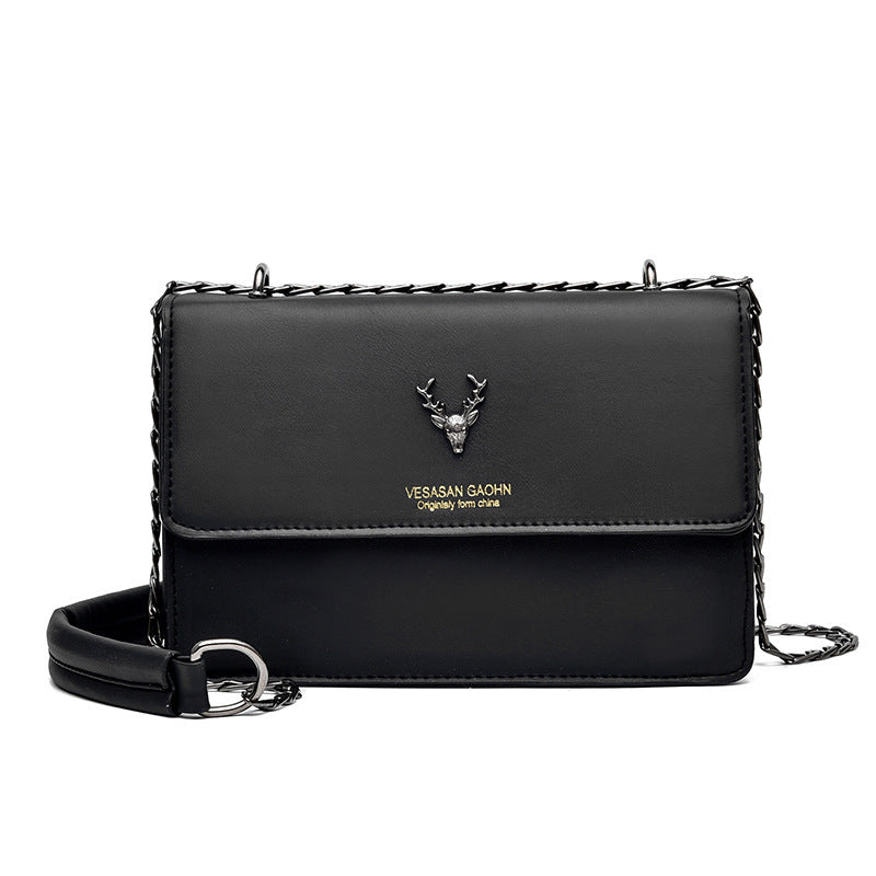 Modieuze, veelzijdige damestas met ketting, kunstleren schoudertas met grote capaciteit, damestas met crossbodytas.