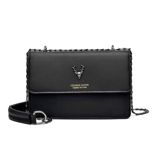 Fashion Versatile Chain Women's Messenger Bag Synthetic Leather Large Capacity Women Shoulder Bag Women Crossbody Bag
