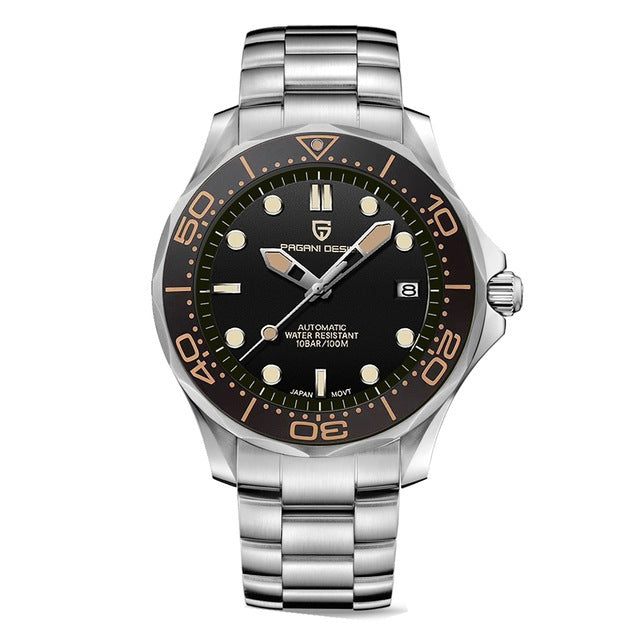 PAGANI DESIGN PD-1667 Man Automatic Steel Strap Sports Watch