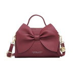 Italian women's style bow shoulder bag