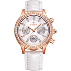 WISHDOIT Watch For Girls Waterproof Stainless Steel Fashion Calendar Glow Women Quartz Analog Elegant Wristwatch
