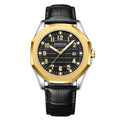 CRRJU Herenhorloge Topmerk Origineel Quartz Horloge voor Heren Leren Band Waterdicht Kalender Eenvoudige Modehorloges