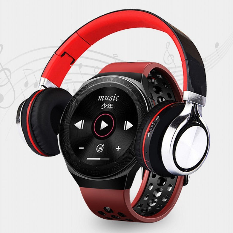 Compatibel met Apple, MT3 Bluetooth Full Touch Screen Smart Watch Muziekspeler Klok Fitness Tracker voor IOS Android-telefoon