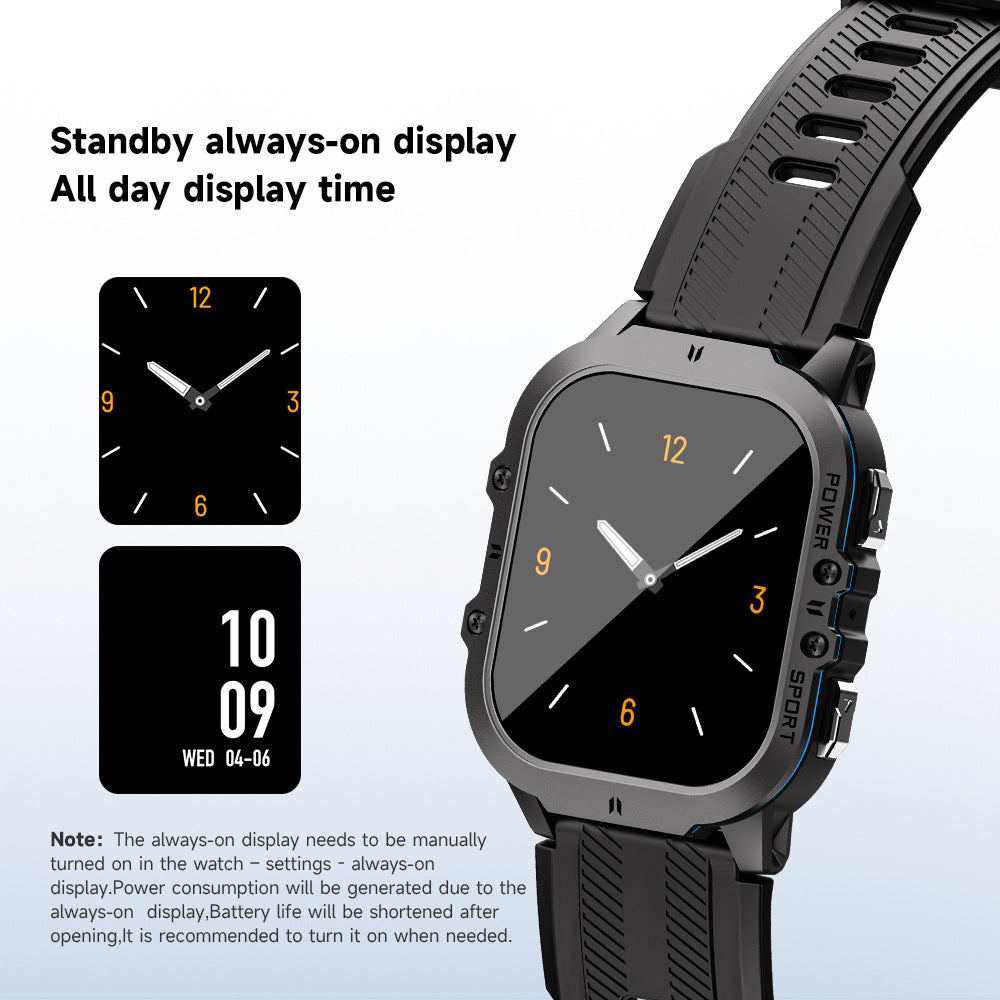 C26 Smartwatch per Uomo da Esterno Impermeabile Sportivo Bluetooth
