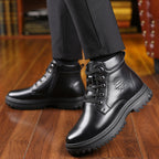 Men's Fashion High-top Wool And Cotton Shoes - Acquisti Online