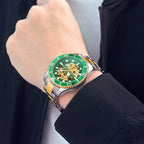 CHENXI Men's Mechanical Watch Automatic Mechanical Clock Hollow Out Dial Design Wristwatches