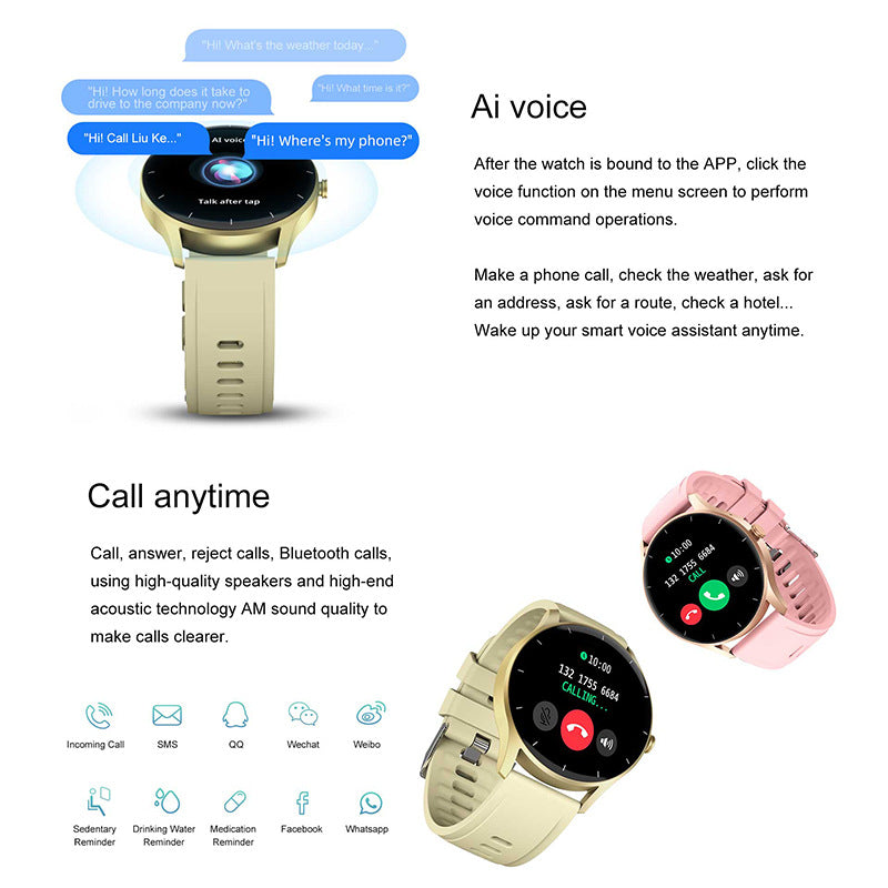 Fashion Bluetooth Calling Smart Sports Watch